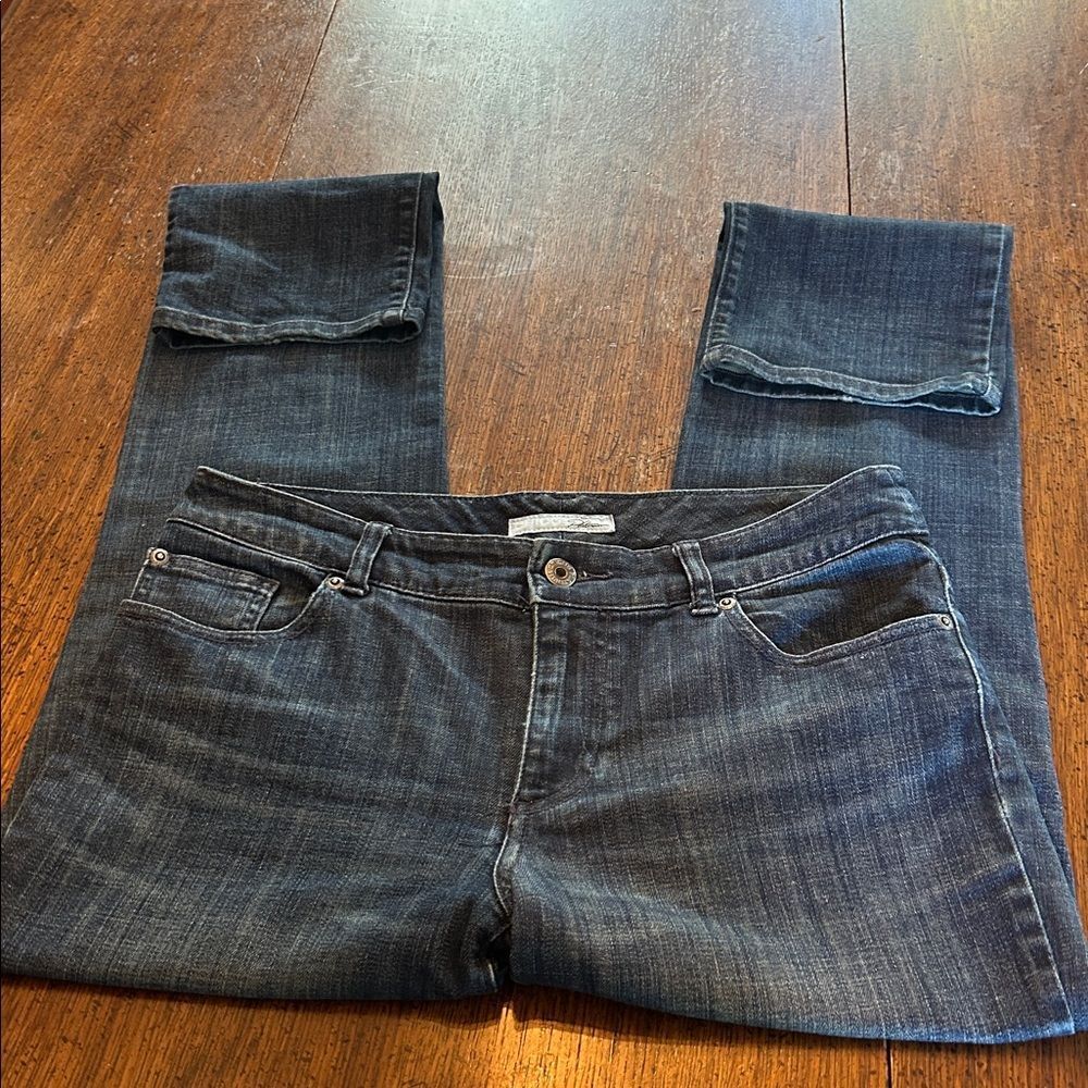 Chico's Dark Blue Boot Cut Jeans - Picture 3 of 7
